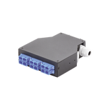 Distribuidor de Fibra óptica para Riel Din, 6 Acopladores SC/UPC Duplex Monomodo con Charola de Empalme