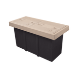 Registro de Telecomunicaciones L2T Ligero, 2 Tapas, Resistencia 2.5 Toneladas, Uso Peatonal