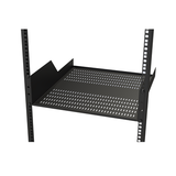 Charola Ventilada para Rack de 19", 50 cm de Profundidad, 3UR. Capacidad carga: 25 Kg