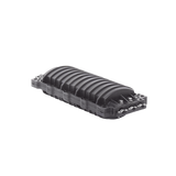 Caja de Distribución de Fibra Óptica Horizontal, hasta 96 empalmes, Exterior IP68, 2 puertos de entrada y salida