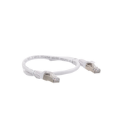 Patch Cord Cat6A 10G blindado 0.5M ( 1.64 ft ) Blanco