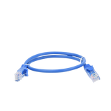 Cable de parcheo UTP Cat5e - 0.5 m - azul