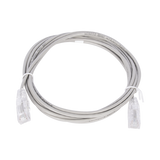 Cable de Parcheo Slim UTP Cat6 - 2 m Gris Diámetro Reducido (28 AWG)