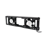 Kit de 2 Ventiladores 110 Vca (12 x 12 cm) con Clavija para Gabinete de Piso.