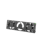 Kit de 2 Ventiladores 110 Vca (12 x 12 cm) con Clavija para Gabinete de Piso