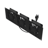 Kit de 3 Ventilador 110 Vca (12 x 12 cm) con Clavija 5-15P. Para instalación en Postes Rack
