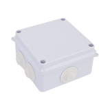 Caja de Conexiones Impermeable IP65, 7 Entradas, Dimensiones 100 x 100 x 70 mm, para Instalaciones Industriales, Comerciales y Residenciales, Incluye Tornillería para su Instalación