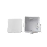Caja de Conexiones Impermeable IP55 con 4 Entradas, 80 x 80 x 50 mm, para Instalaciones Industriales, Comerciales y Residenciales, Incluye Tornillería para su Instalación