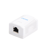 Caja de pared con 1 puerto, incluye 1 jack STP Cat6A