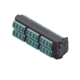Placa Acopladora LightVerse, 12 Conectores Dúplex LC/UPC "Shuttered", Acepta hasta 24 fibras Multimodo 0M3 y OM4