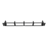 FIBER, PANEL, LIGHTVERSE COMBO, RACK MOUNT, 1U, FIXED ACCESS, EMPTY, 4 OPENINGS, BLACK, SHIELDED FLAT WITHOUT WIRE MANAGER