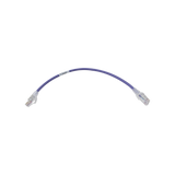 Patch Cord MC6 Modular Cat6 UTP, CM/LS0H, 1ft, Color Violeta