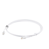 Patch Cord MC6 Modular Cat6 UTP, CM/LS0H, 7ft, Color Blanco, Diámetro Reducido (28AWG), Versión Bulk (Sin Empaque Individual)