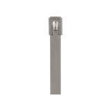 Cincho Pan-Steel™ de Acero Inoxidable 316, de 362mm largo x 7.9mm ancho, Color Metálico, Paquete de 50pz