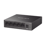 Switch NO Administrable / Para escritorio / Carcasa de metal / 5 puertos 10/100/1000 Mbps / Diseño Compacto / Plug and Play
