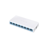 Switch NO Administrable / Para escritorio / 8 puertos 10/100 Mbps / Diseño Compacto / Plug and Play