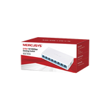 Switch NO Administrable / Para escritorio / 8 puertos 10/100 Mbps / Diseño Compacto / Plug and Play
