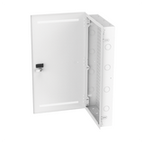 Gabinete Multipropósito de Montaje en Pared, de 28 in de Altura, Con Puerta Reversible, Fabricado en Acero, Color Blanco
