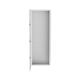 Gabinete Multipropósito de Montaje en Pared, de 42 in de Altura, Con Puerta Reversible, Fabricado en Acero, Color Blanco