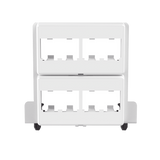 Patch Panel de 8 Puertos Mini-Com, Para Uso con Gabinetes Multipropósito, de Instalación a Presión, Color Blanco