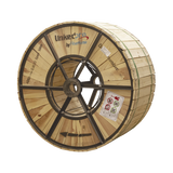 Carrete de 4 km de Fibra Óptica Aérea (ADSS) G.652D, Monomodo de 144 Hilos, Exterior, Span 100, Loose Tube