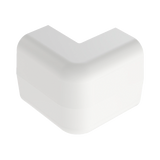 Conducto Portacables Superficial tipo Empalme Esquina Exterior Baja Tensión LD5, color Blanco de PVC Rígido de Cierre Rápido.