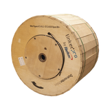 Carrete de 4 km de Fibra Óptica Aérea Mini Figura 8, G.652D, Monomodo de 12 Hilos, Exterior, Span 80, Loose Tube