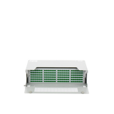 Distribuidor de Fibra Óptica para 144 empalmes, con 144 acopladores SC/APC y 144 pigtails SC/APC, 19", 3 UR