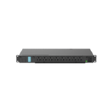 PDU Monitoreable (MI) para Distribución de Energía, Enchufe de Entrada NEMA 5-15P, Con 8 Salidas 5-20R, Horizontal 19in, 120 Vca, 15 Amp, 1UR