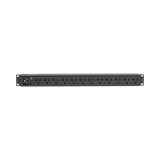 PDU Básico para Distribución de Energía, Enchufe de Entrada NEMA L5-20P, Con 12 Contactos NEMA 5-20R, Instalación Horizontal de 19in, 1UR, 20 Amp, 120 Vca