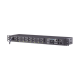 PDU Switchable por Toma, Para Distribución de Energía, Entrada 120 Vca NEMA 5-15P, Con 8 Salidas NEMA 5-15R, Horizontal 19in, 1UR