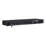 PDU Switchable por Toma, Para Distribución de Energía, Entrada 120 Vca NEMA 5-15P, Con 8 Salidas NEMA 5-15R, Horizontal 19in, 1UR