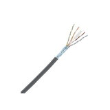 Bobina de Cable Blindado F/UTP de 4 Pares, Cat6A, Soporte de Aplicaciones 10GBase-T, LSZH (Libre de Gases Tóxicos), Color Negro, Para Interior, 305m