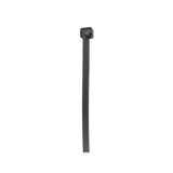 Cincho de Nylon 6.6, Color Negro, 290 mm largo x 3.7mm ancho, sección transversal intermedia, Paquete de 100 piezas