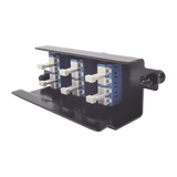 Placa acopladora de Fibra Óptica "Plug and Play", Con 6 Conectores LC Duplex (12 Fibras), Para Fibra Monomodo, Azul