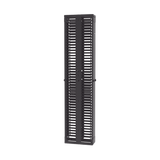 Organizador Vertical PatchRunner™, Doble (Frontal y Posterior), Para Rack Abierto de 45 Unidades, 8in de Ancho, Color Negro