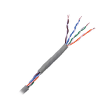 Cable Cat5e de Alto Rendimiento, con Certificaciones ETL, UL, Color Gris, de 100 Metros (328 Pies) para Aplicaciones en CCTV, Redes de Datos. Uso Interior.