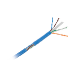 Bobina de cable U/UTP Cat6A de 305 mts, Color Azul, CM, soporta 10G-BaseT para transmisión de frecuencias de hasta 500MHz, UL