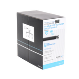 Bobina de cable 305 Metros Cat6, 24 AWG, Climas EXTREMOS, Color negro, sin blindar, para intemperie
