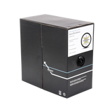 Bobina de cable 305 Metros Cat6, 24 AWG, Climas EXTREMOS, Color negro, sin blindar, para intemperie
