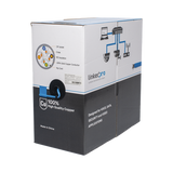 Bobina de cable de 305 metros Cat6+, CM, CALIBRE 23 ALTO RENDIMIENTO, ETL,UL, color azul, super flexible, para aplicaciones de video vigilancia, video HD, y redes de datos. Uso interior.