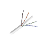 Bobina de cable de 152 Metros Cat6+ CALIBRE 23 ALTO DESEMPEÑO, super flexible, UL, color Blanco, para aplicaciones de video vigilancia y redes de datos