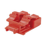 Kit de 10 Dispositivos para Bloquear Puertos de Fibra Óptica LC Duplex, Color Rojo, Incluye Llave de Extracción