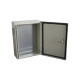 Gabinete de Acero IP66 / 300x400x200 mm / 11.8x15.7x7.9 in / IK10 / 30 kg / Placa Trasera Metálica