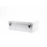 Gabinete ABS Exterior / IP66 / 350 x 460 x 160 mm / Broche Inoxidable / Opción Candado / Poste, Torre o Pared