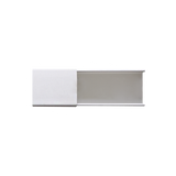 Canaleta blanca sin división, de PVC auto extinguible, 48 x 16 x tramo 2.5m (6101-01260