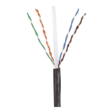 Bobina de Cable UTP de 4 Pares, PanNet, Para Exterior con Gel, Cat6 (23 AWG), Industrial para Climas Extremos, Color Negro, 305 m