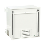 Gabinete PanZone Premium, de Montaje en Techo, Con 2 UR Para Equipo Activo y 6 UR Para Paneles de Parcheo, Fabricado en Acero, Color Blanco