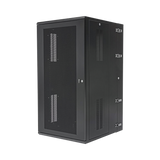 Gabinete PanZone de Montaje en Pared, de 19in, Puerta Ventilada, 26 UR, 762mm de Profundidad, Color Negro