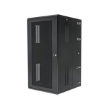 Gabinete PanZone de Montaje en Pared, de 19in, Puerta Ventilada, 26 UR, 635mm de Profundidad, Color Negro